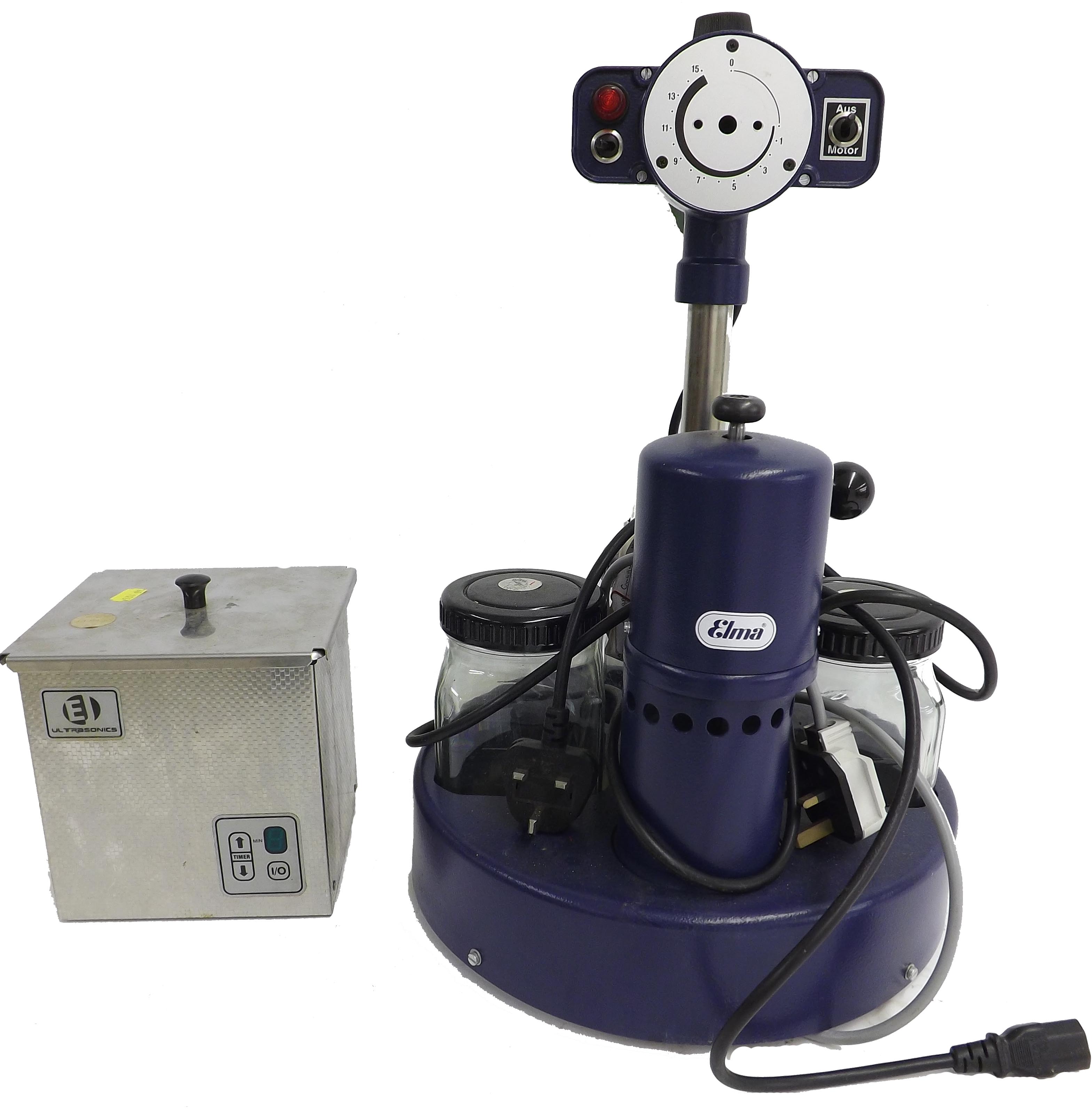 Elma Elite watch cleaning machine; together with Ultrasonics watch