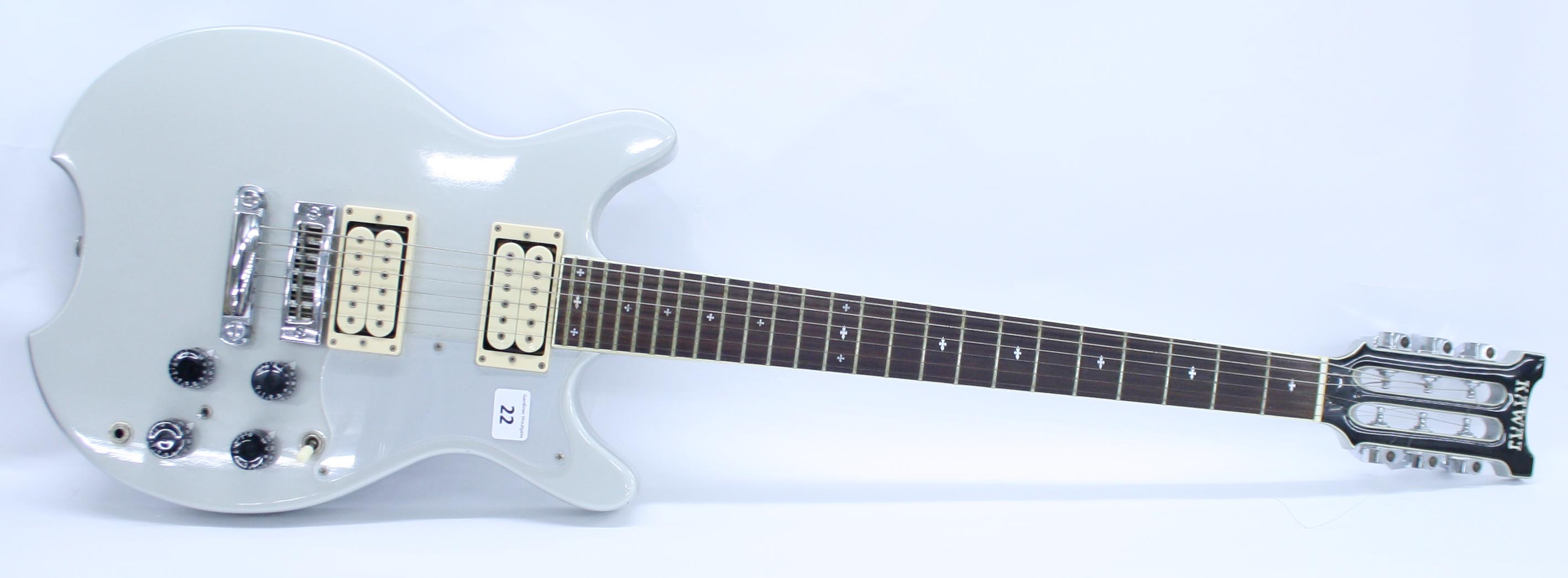 Kawai KS10 electric guitar, 24 fret rosewood fingerboard with diamond position markers, silver h