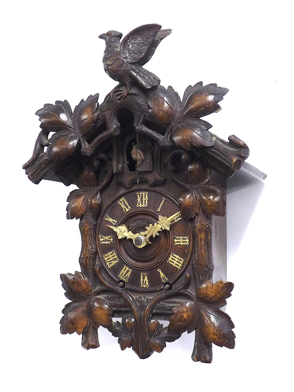 Black Forest two train Beha type cuckoo clock, the spring driven
