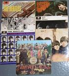 7 Beatles L.P. records