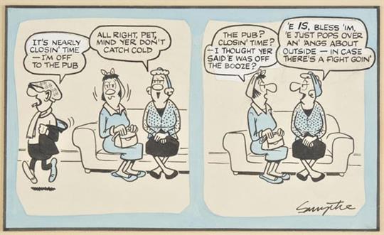 andy capp cartoonist smythe