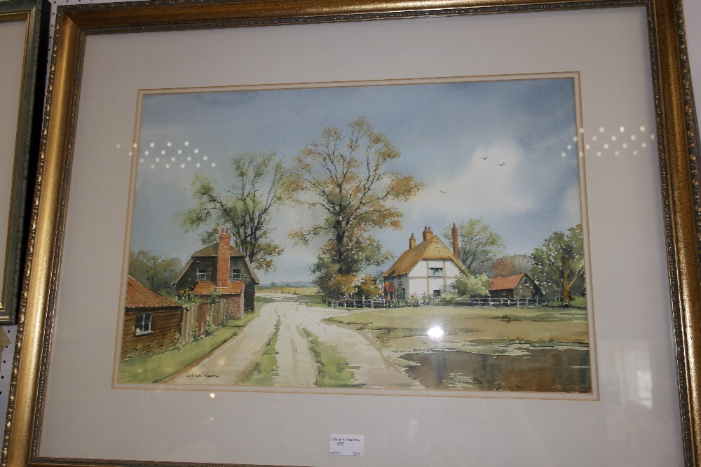 William Newton (20th century) A rural landscape, watercolour, signed