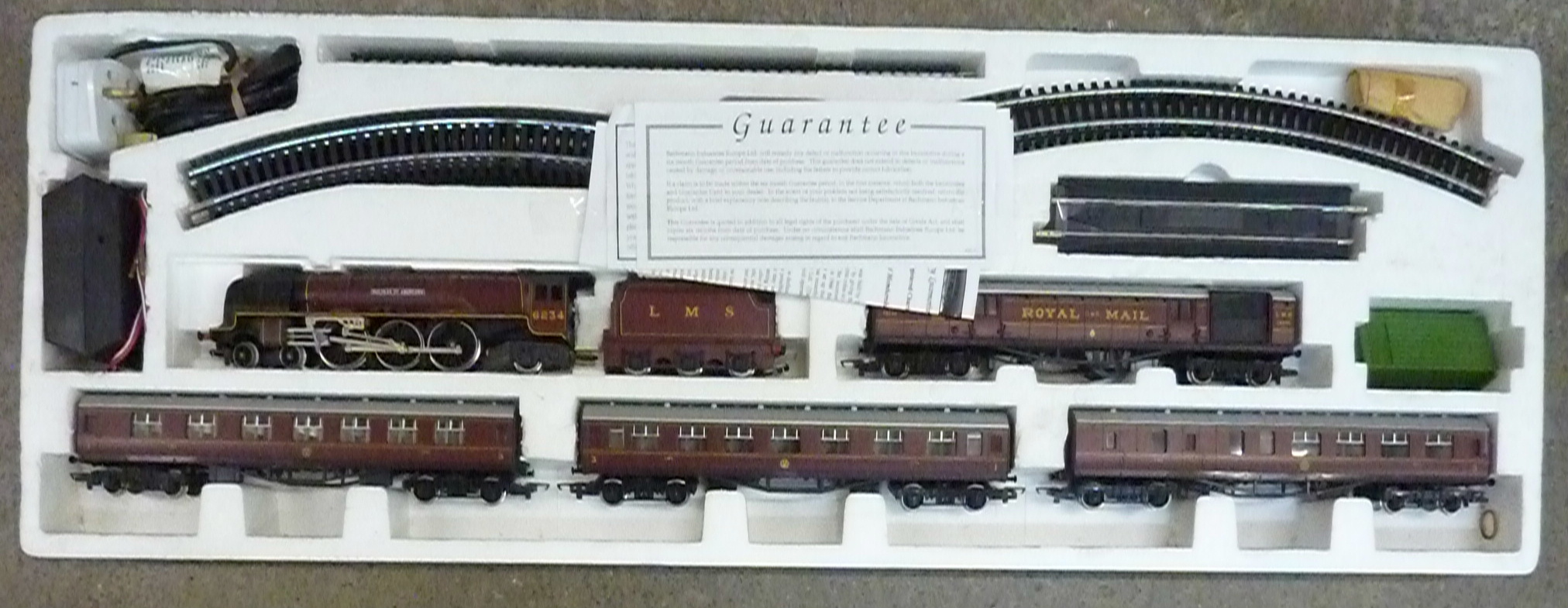 A Hornby Duchess Mail train set, boxed