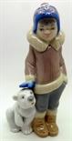 A Lladro figure, 5238, Eskimo Boy