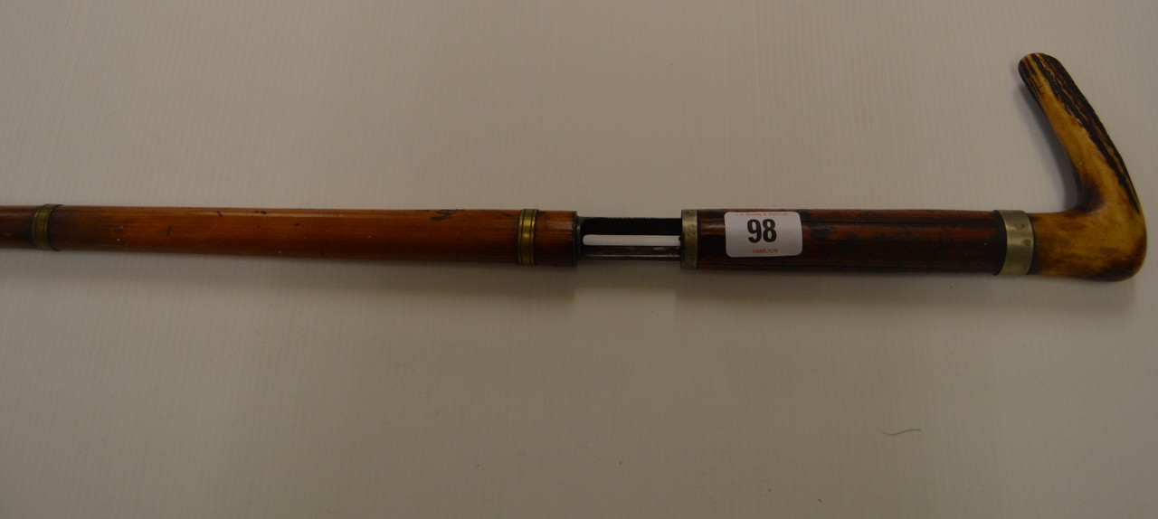 410 CALIBRE SINGLE SHOT POACHERS WALKING STICK SHOT GUN (BUYER MUST