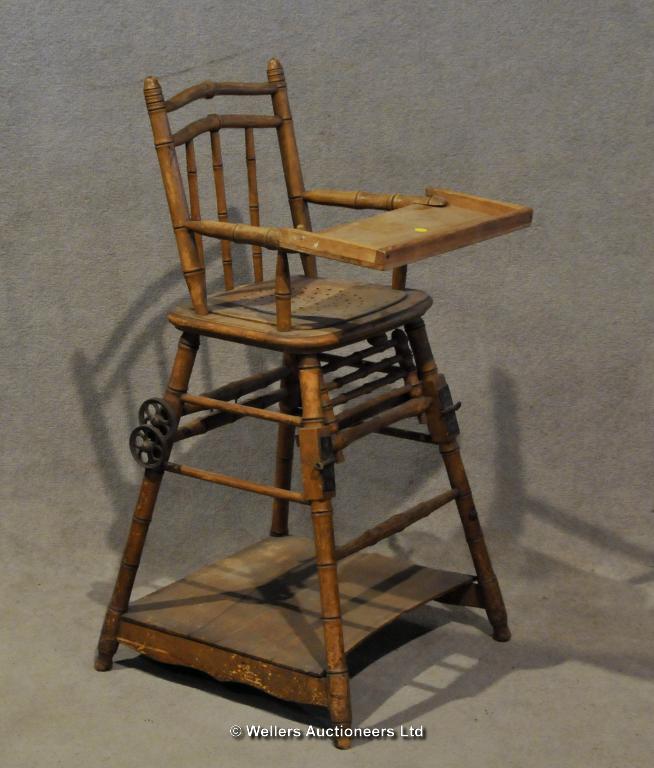 bamboo baby high chair