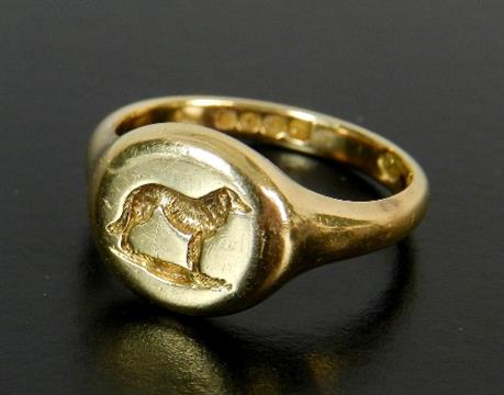 dog signet ring
