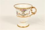 Rare eighteenth century Sevrés custard / sorbet cup, painted in colours, with a band of urns and