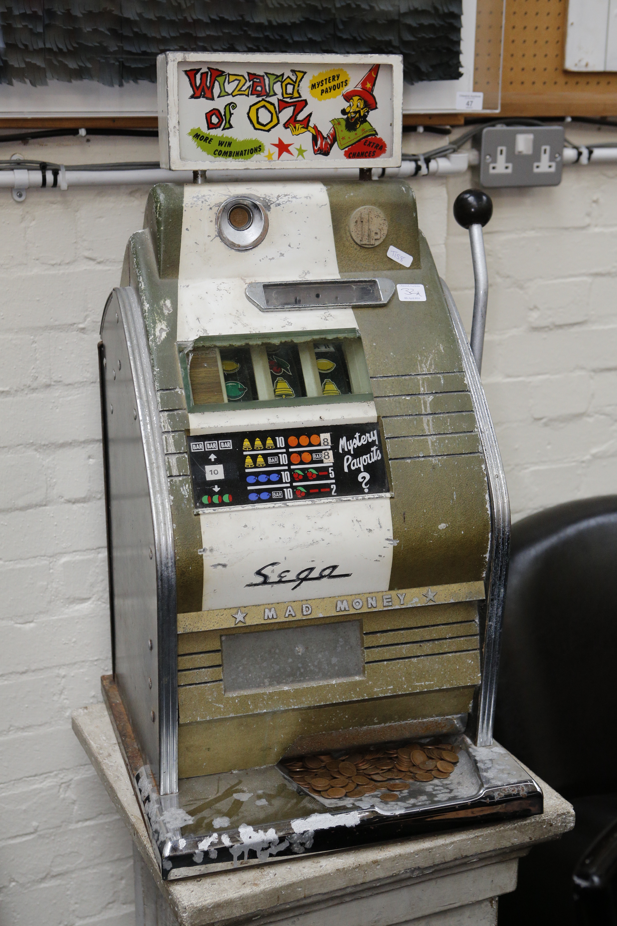 Sega slot machine 1950s