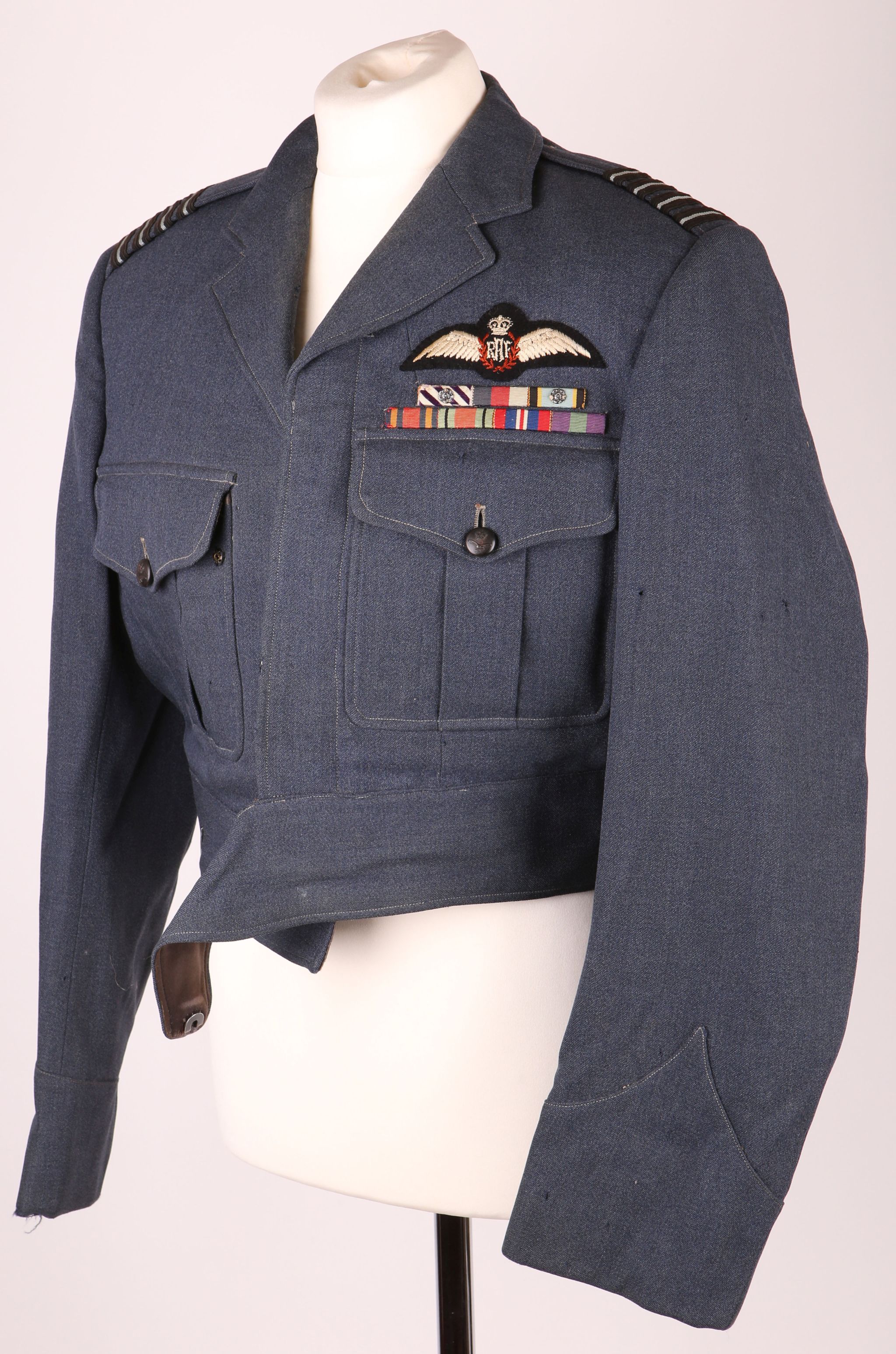 RAF uniform, Officer`s Post War tunic and trousers with DFC and bar