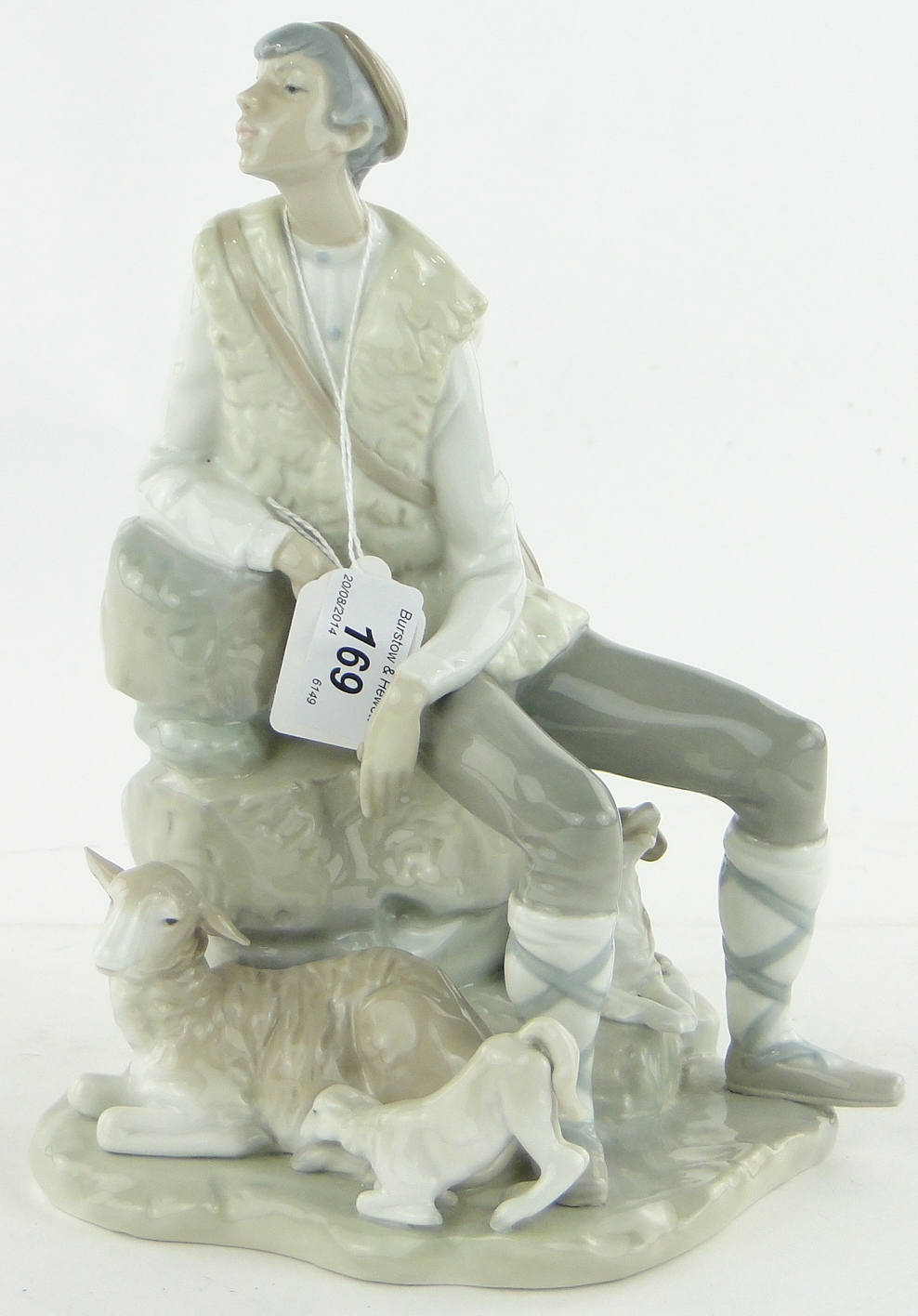 lladro shepherd boy with dog