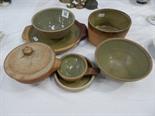 7 pieces of Leach, St Ives studio pottery standard ware