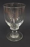 19th Century glass rummer with plain stem.