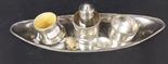 Miscellaneous silver to include an oval stand, 2 napkin rings and 4 other items.