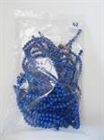 Bag of blue stone beads uniform carved beads.