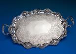 A George IV silver serving tray Robert Garrard, London 1833, with impressed retailer`s marks `