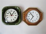 Two West German ceramic clocks