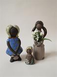 Three figural pieces of Swedish ceramics, by Rosa Ljung, Karl Erik Iwar