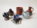 Six pieces of Swedish ceramic including Laholm