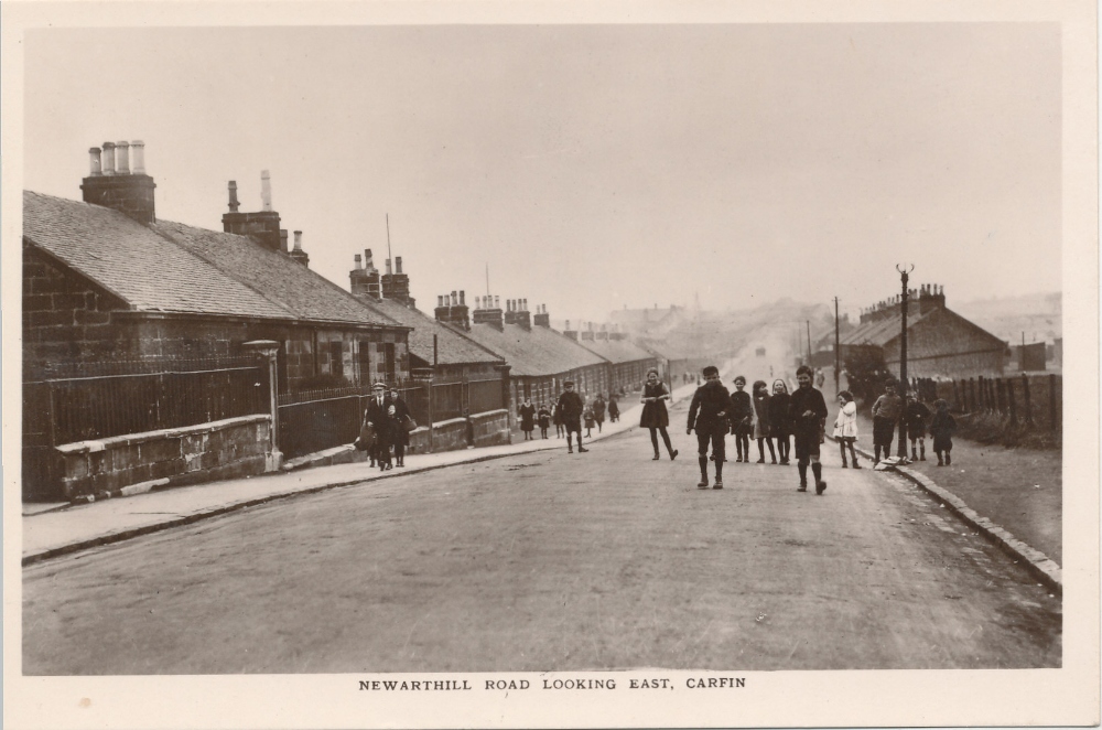 LANCASHIRE, Newarthill Road, Carfin, by Holmes, VG (postcards)