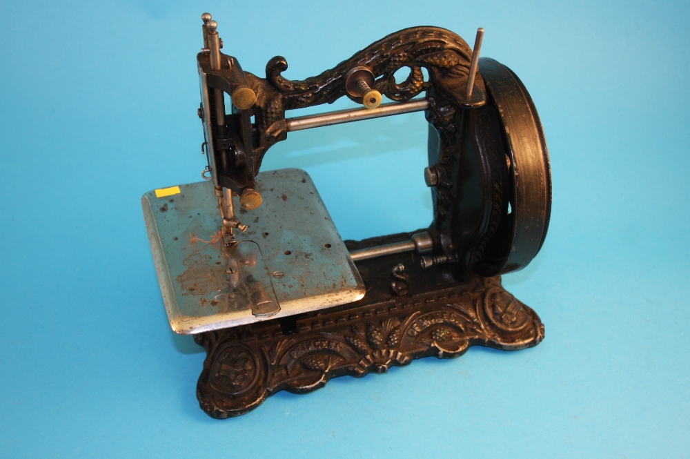 A Newton Wilson `Princess of Wales` cast iron sewing machine, number