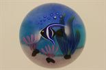 Baccarat limited edition `Emperor Fish` paperweight, circa 1996, numbered 1/100, 90mm diameter,