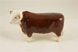 Beswick Hereford bull (1363A), designed by Arthur Gredington, finished in gloss, issued from 1955