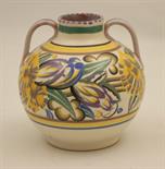 Carter Stabler and Adams Poole vase, designed by Trudi Carter, circa 1930-34, globular form with a