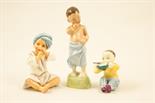 Royal Worcester figure `India`, modelled by F G Doughty, decorated in colours, 9cm, also a similar