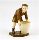 Rare Royal Worcester figure from the Japanese series, modelled by James Hadley, circa 1880,