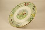Copeland stoneware stilton stand, circa 1905, the centre decorated with a hunting scene within a