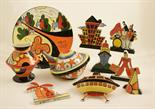 Collection of Lorna Bailey `Art Deco` style ceramics including limited edition teapot, Watlands