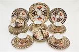 Royal Crown Derby china part tea service, circa 1898/99, decorated with pattern 2451 in Imari