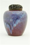 Chinese sang de boeuf jar, 18th or 19th Century, decorated in a rich purple red glaze and with a