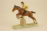 Beswick girl on jumping horse, model no. 939, designed by Arthur Gredington, issued 1941-65, height