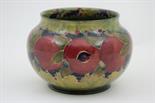 William Moorcroft pomegranate jardiniere, baluster form with wide neck, green painted signature mark