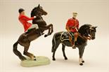 Beswick Huntsman on rearing horse (868) style 2, designed by Arthur Gredington, finished in brown