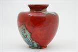 Bernard Moore flambe jar, circa 1905-15, shouldered form with a wide trumpet neck, decorated with