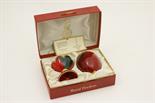 Royal Doulton limited edition flambe egg on stand, numbered 2282/3500, in original presentation box,