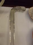 NAILSEA - style clear glass walking cane