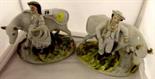 STAFFORDSHIRE POTTERY; pair of late 19th Century Staffordshire pottery cattle groups of cow herd and