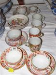 REGENCY TEAWARE, Harebell border spiral fluted tea bowl, saucer and cup, together with collection of