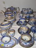 MILES MASON, a collection of Willow pattern tableware by Miles Mason and similar factories,