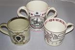 RICHARD GUYATT; two Wedgwood commemorative mugs, 1953 Coronation and 1972 Jubilee; also Royal