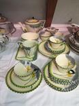 ART DECO BURLEIGH, "Sunset tree" pattern coffee service, 28 pieces, pattern No.4760