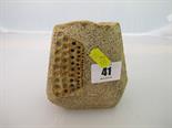 STUDIO POTTERY, textured stoneware 4.5" vase