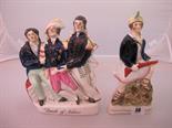 STAFFORDSHIRE POTTERY, 19th Century group "Death of Nelson" and similar figure group Scottish