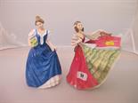 DOULTON LADIES, 2 figure groups "Ann" HN3259 and "Helen" HN3601