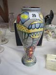 MOORCROFT, "Balloons" pattern 11" inverted baluster vase