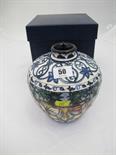 MOORCROFT, limited edition "Kerala"  pattern narrow necked 7" vase by Beverley Wilkes